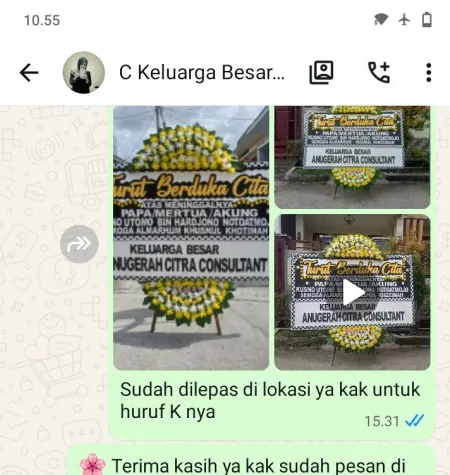 Pengiriman Papan Bunga Duka Grand Wisata Bekasi