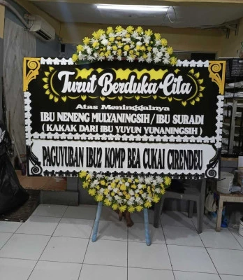 Papan Bunga di Grand Wisata Bekasi